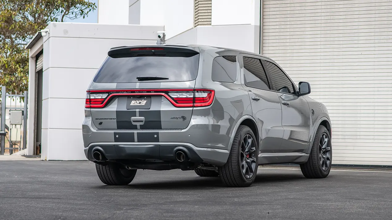 2021 Dodge Durango SRT Hellcat with Borla Exhaust System and Black Chrome Tips